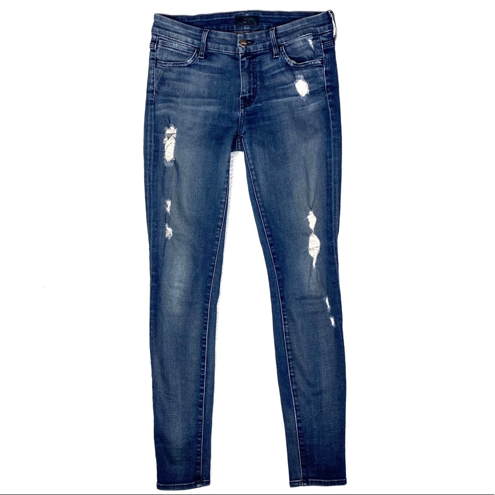 Koral Rose Destroyed Denim Skinny Jean
